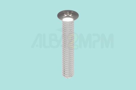 M5 Phillips drive recessed raised countersunk (oval) head screw DIN966 (UNI7689 ISO7047)