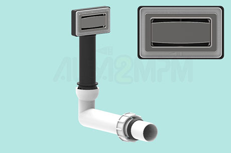 Rectangular overflow circular section with articulated joint and AFILO cover