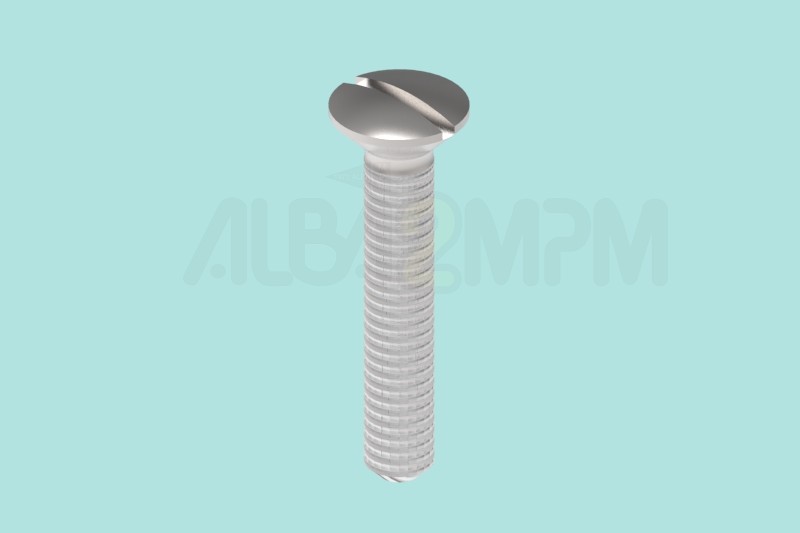 M6 Slotted countersuk head and oval head screw DIN 964 (UNI 6110 ISO 2010)